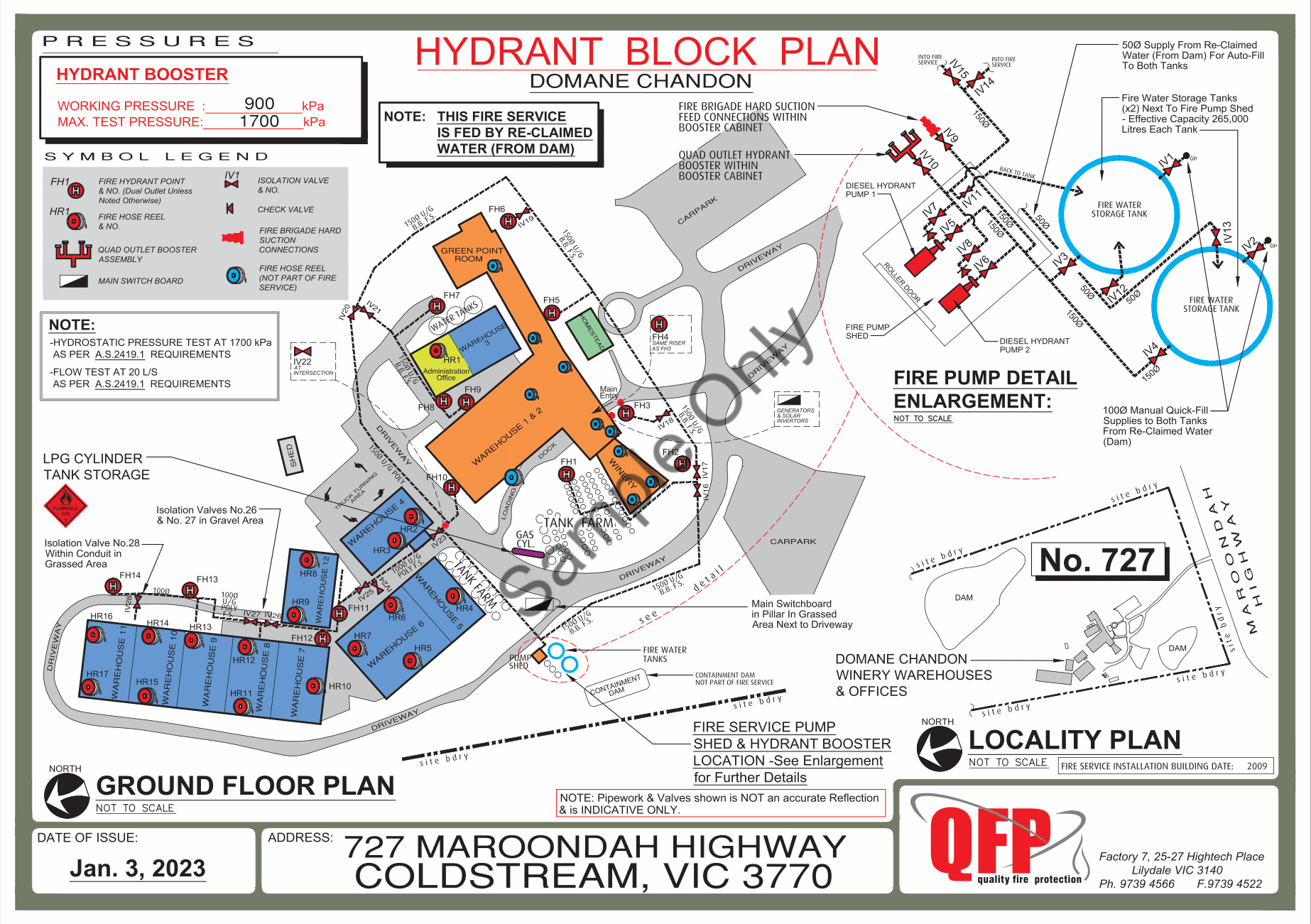 Hydrant Block Plans Type A