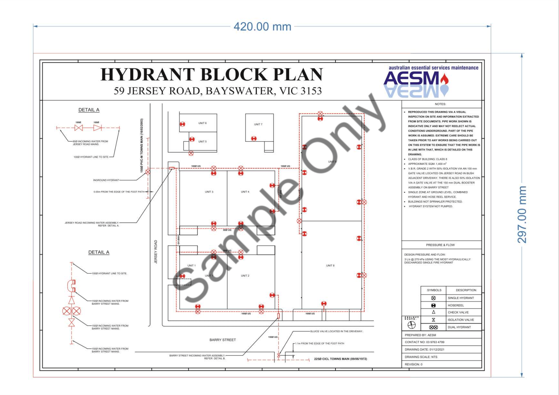 Hydrant Block Plans Type B