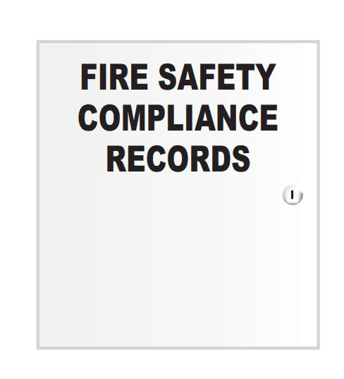 Fire Safety Compliance Records Cabinet