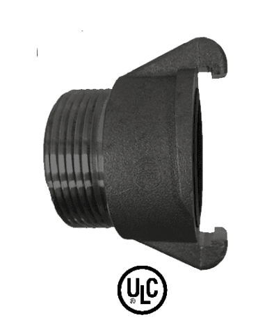 Forestry/Quick Connect/External Lugged Adaptor - BSP Male - Forged Aluminium Black Anodized