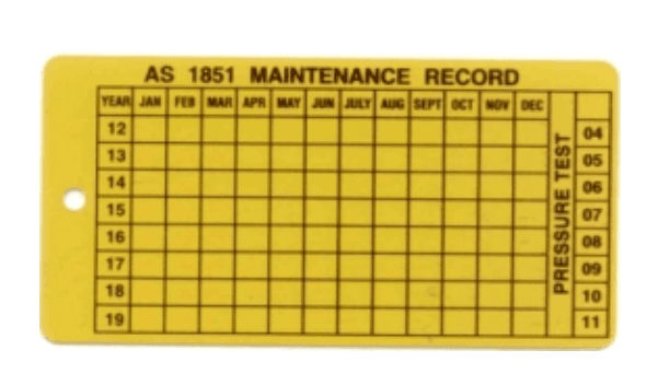 Maintenance Date Tags - (80mmX40mm)