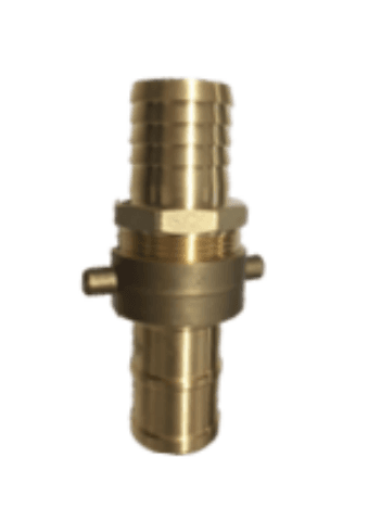 Hose Barb With Ribbed Tail Coupling - Forged Brass