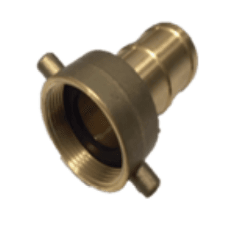 Hose Nut & Ribbed Tail - Forged Brass