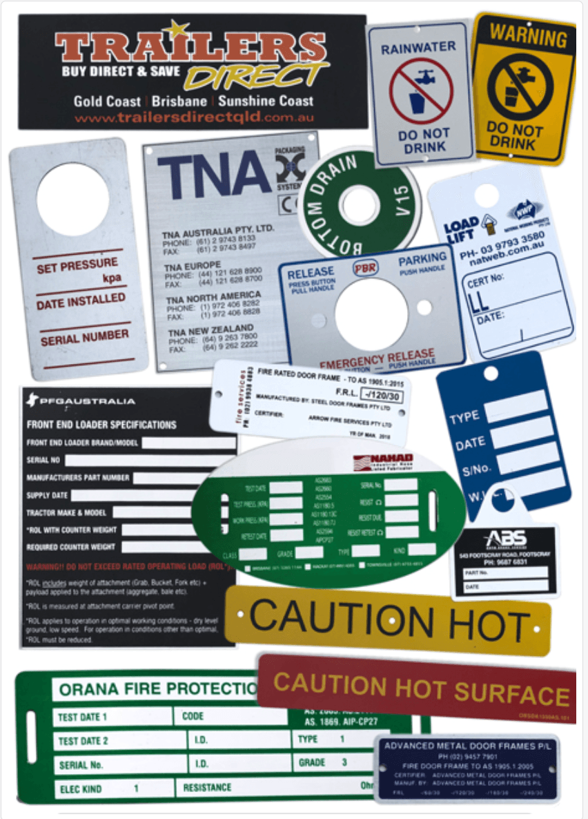 Aluminium Nameplates