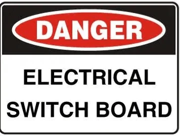 DANGER - ELECTRICAL SWITCH BOARD – Part No. D 111