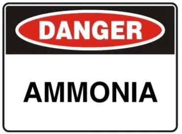DANGER - AMMONIA – Part No. D 117