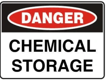 DANGER - CHEMICAL STORAGE – Part No. D 123