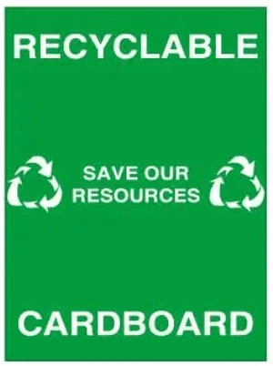 RECYCLABLE - SAVE OUR RESOURCES - PLASTIC – Part No. EC 09