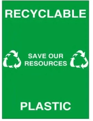 RECYCLABLE - SAVE OUR RESOURCES - GLASS – Part No. EC 10