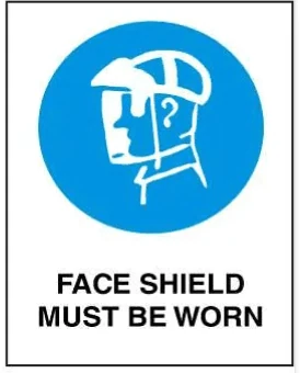 MANDATORY - FACE SHIELD MUST BE WORN – Part No. M 112