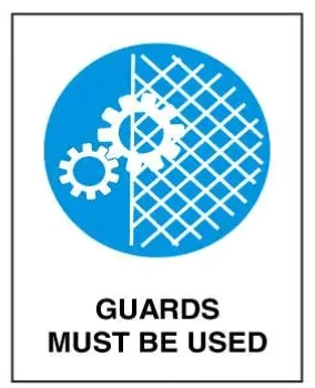 MANDATORY - GUARDS MUST BE USED – Part No. M 126