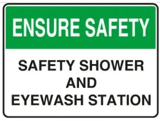 ENSURE SAFETY - SAFETY SHOWER AND EYEWASH STATION – Part No. SA 04
