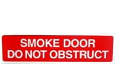 SMOKE DOOR DO NOT OBSTRUCT
