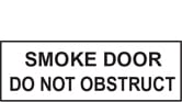 SMOKE DOOR DO NOT OBSTRUCT