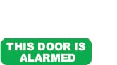 THIS DOOR IS ALARMED