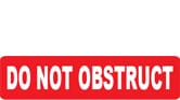 DO NOT OBSTRUCT