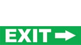 EXIT (ARROW RIGHT)