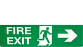 FIRE EXIT (WITH PICTOGRAM & ARROW RIGHT)