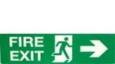 FIRE EXIT (WITH PICTOGRAM & ARROW RIGHT) – Part No. PS171