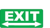 EXIT ARROW BOTH SIDES