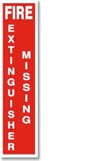 FIRE EXTINGUISHER MISSING