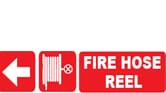 FIRE HOSE REEL (WITH PICTOGRAM AND ARROW LEFT)