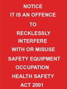 NOTICE OFFENCES RELATED TO FIRE EXITS