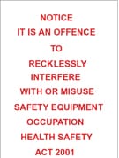 NOTICE OFFENCES RELATED TO FIRE EXITS