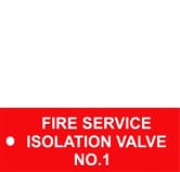 FIRE SERVICE ISOLATION VALVE NO. 1