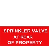 SPRINKLER VALVE AT REAR OF PROPERTY