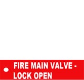 FIRE MAIN VALVE - LOCK OPEN