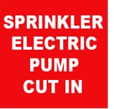SPRINKLER ELECTRIC PUMP CUT IN