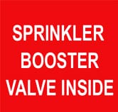 SPRINKLER BOOSTER VALVE INSIDE