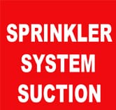 SPRINKLER SYSTEM SUCTION