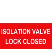 TEST VALVE LOCK CLOSED