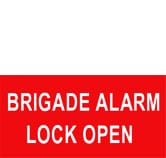 BRIGADE ALARM LOCK OPEN