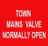 TOWN MAINS VALVE NORMALLY OPEN