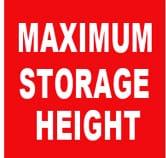 MAXIMUM STORAGE HEIGHT
