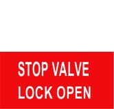 STOP VALVE LOCK OPEN
