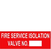 FIRE SERVICE ISOLATION VALVE NO.