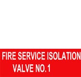 FIRE SERVICE ISOLATION VALVE NO. 1