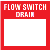 FLOW SWITCH DRAIN