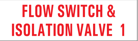 FLOW SWITCH & ISOLATION VALVE 1 (1-15)