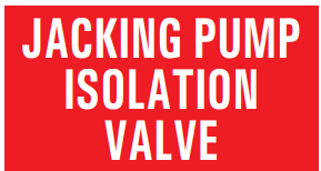 KACING PUMP ISOLATION VALVE