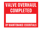 VALVE OVERHAUL COMPLATED BY MAINTENANCE ESSENTIALS