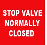 STOP VALVE NORMALLY CLOSED