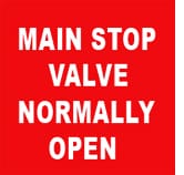 MAIN STOP VALVE NORMALLY OPEN