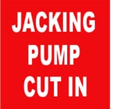 JACKING PUMP CUT IN