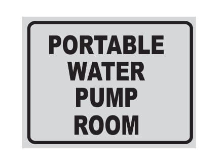 PORTABLE WATER PUMP ROOM