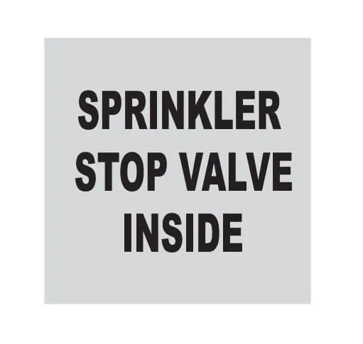 SPRINKLER STOP VALVE INSIDE – Part No. PA18